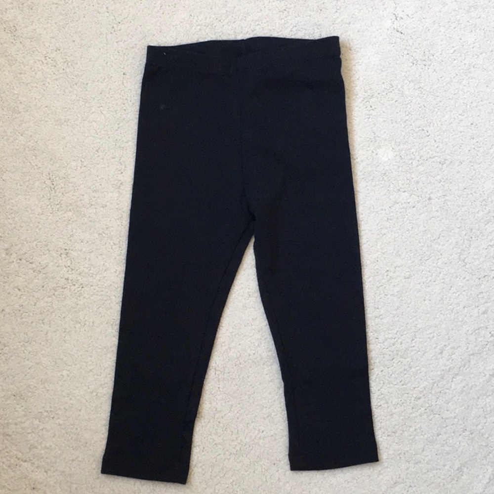 Girls City Threads Black Capri Leggings NWOT 5